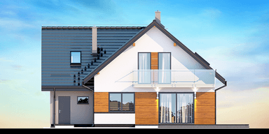 Elewacja boczna domu Galilea Bis