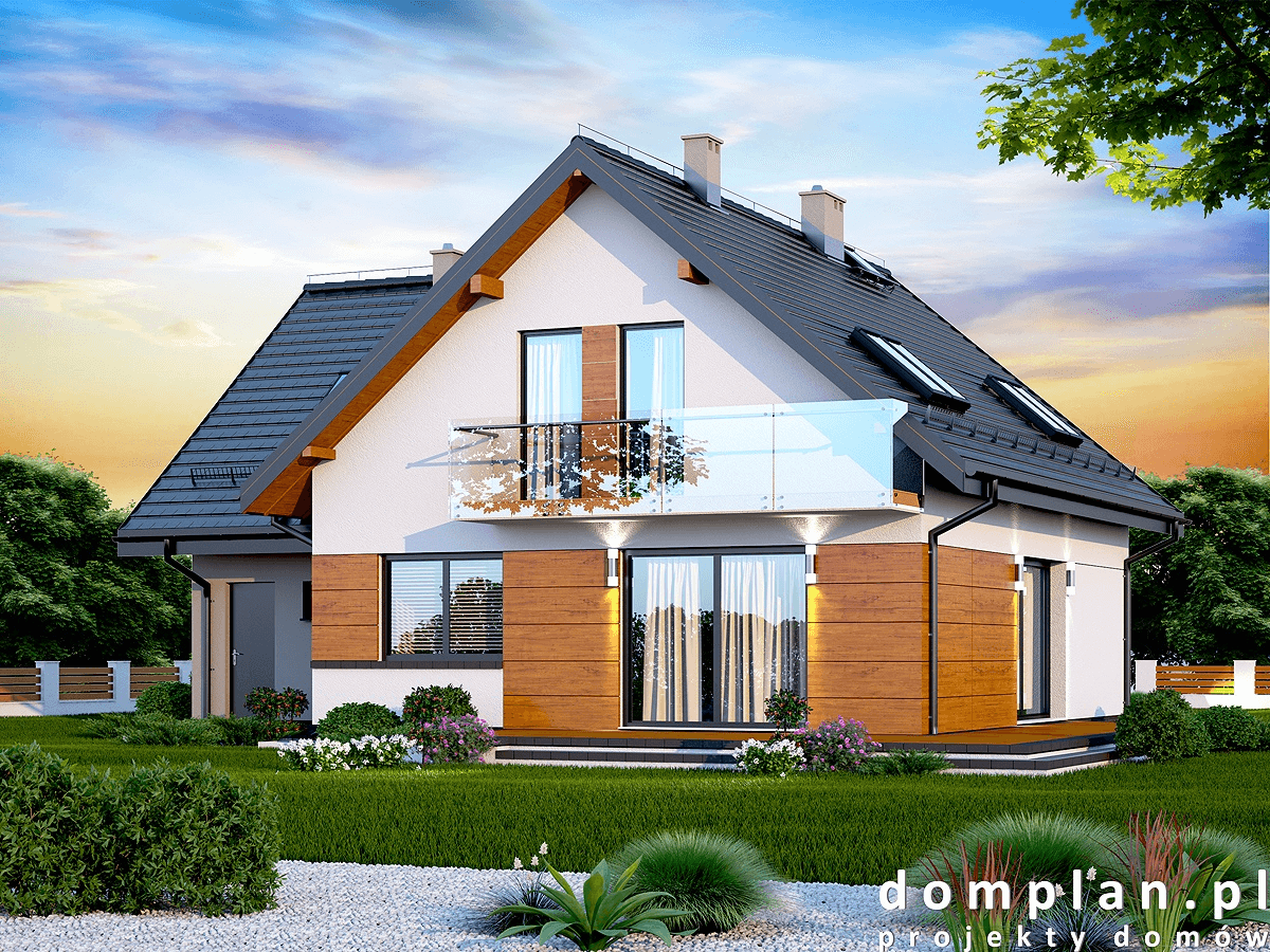 Wizualizacja domu jednorodzinnego Galilea Bis