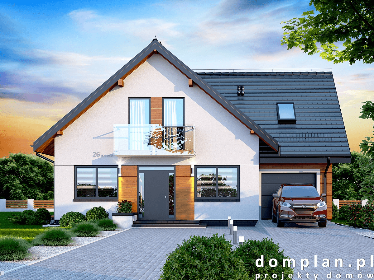 Wizualizacja domu jednorodzinnego Galilea Bis