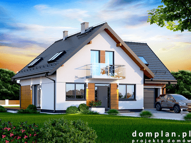 Wizualizacja domu jednorodzinnego Galilea Bis