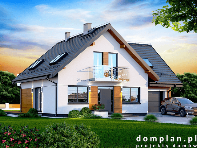 Wizualizacja domu jednorodzinnego Galilea Bis