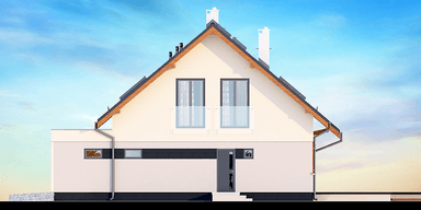 Elewacja boczna domu Kaminero