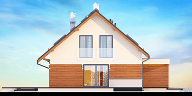 Elewacja boczna domu Kaminero