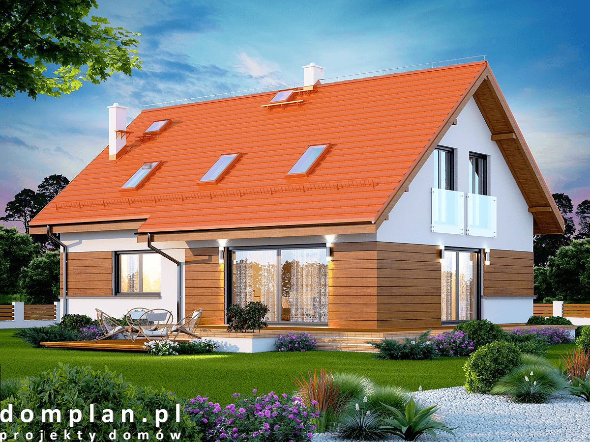 Wizualizacja domu jednorodzinnego Kaminero