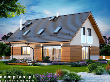 Wizualizacja domu jednorodzinnego Kaminero