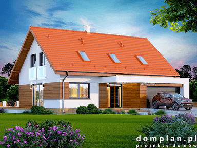 Wizualizacja domu jednorodzinnego Kaminero