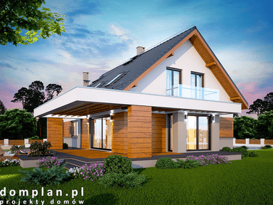 Wizualizacja domu jednorodzinnego Kaminera lux