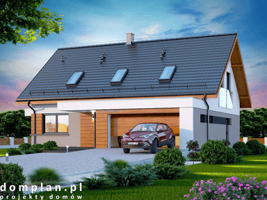 Wizualizacja domu jednorodzinnego Kaminero lux