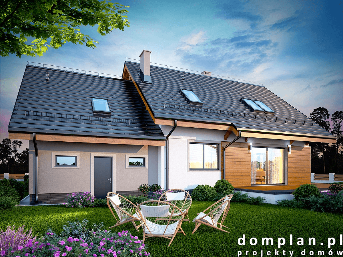 Wizualizacja domu jednorodzinnego Karmelita bis 2M