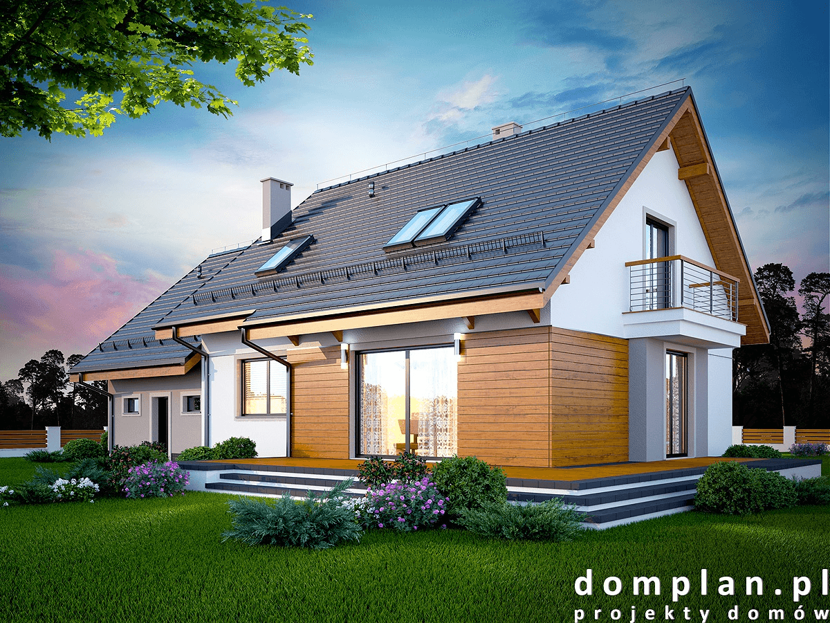 Wizualizacja domu jednorodzinnego Karmelita bis 2M