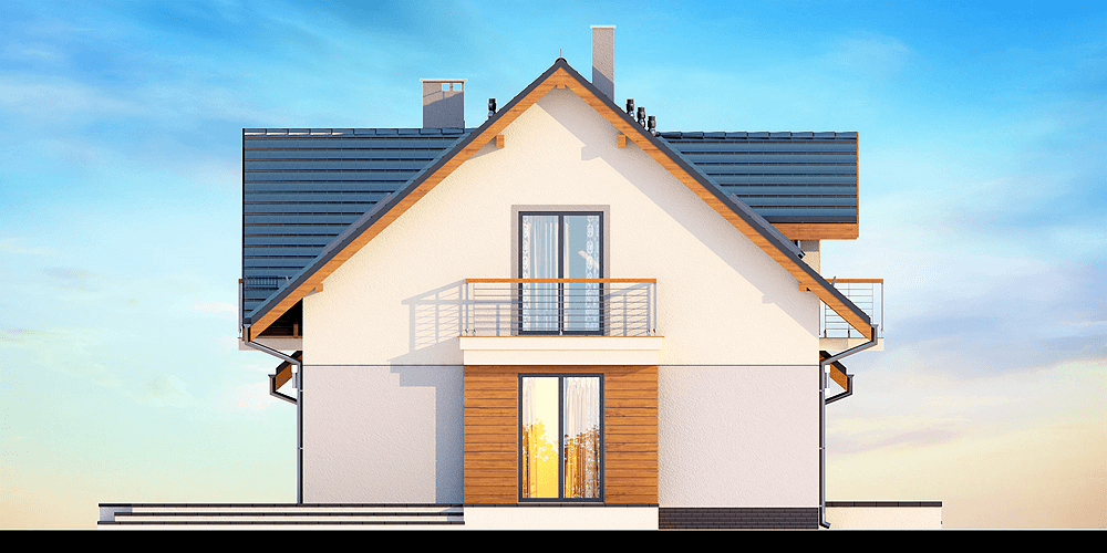 Elewacja boczna domu Karmelita Modern 2M