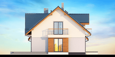 Elewacja boczna domu Karmelita Modern 2M