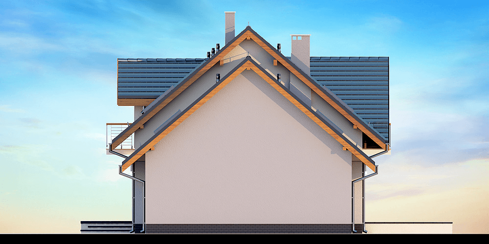 Elewacja boczna domu Karmelita Modern 2M