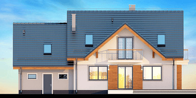 Elewacja ogrodowa dom Karmelita Modern 2M