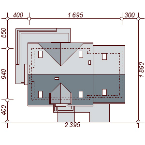 Usytuowanie domu Karmelita Modern 2M na działce