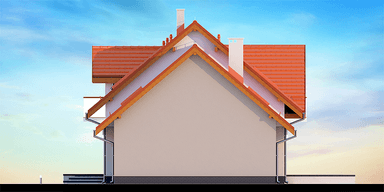 Elewacja boczna domu Karmelita Modern