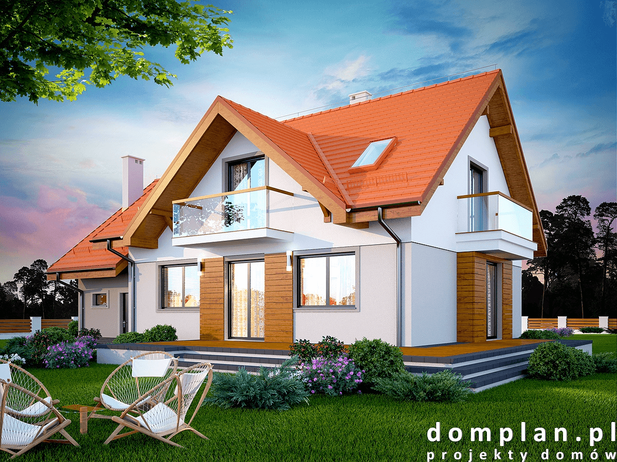 Wizualizacja domu jednorodzinnego Karmelita Modern