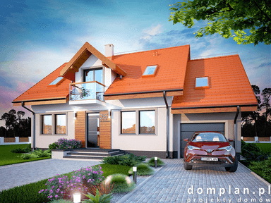 Wizualizacja domu jednorodzinnego Karmelita Modern