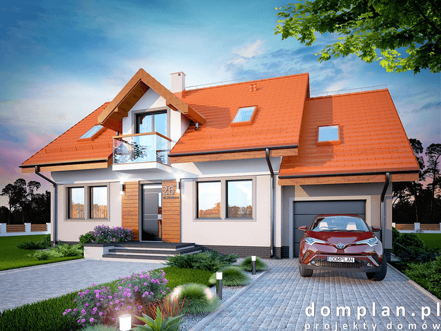 Wizualizacja domu jednorodzinnego Karmelita Modern