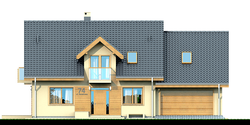 Elewacja frontowa domu Kendra 2M