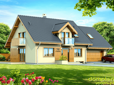 Wizualizacja domu jednorodzinnego Kendra 2m