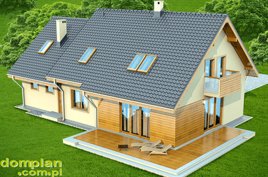 Wizualizacja domu jednorodzinnego Kendra 2M