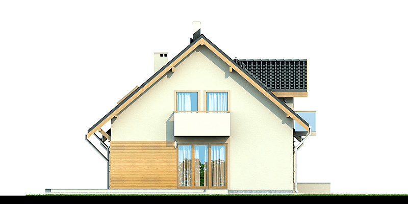 Elewacja boczna domu Kendra