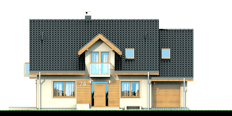 Elewacja frontowa domu Kendra