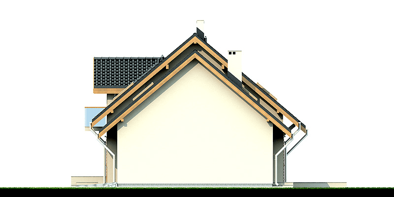 Elewacja boczna domu Kendra