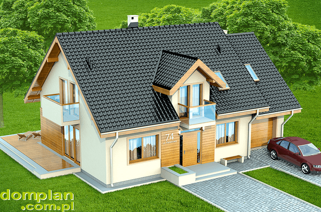 Wizualizacja domu jednorodzinnego Kendra