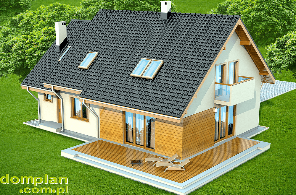 Wizualizacja domu jednorodzinnego Kendra