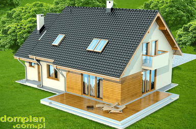 Wizualizacja domu jednorodzinnego Kendra