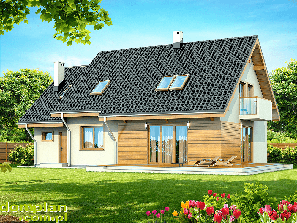 Wizualizacja domu jednorodzinnego Kendra