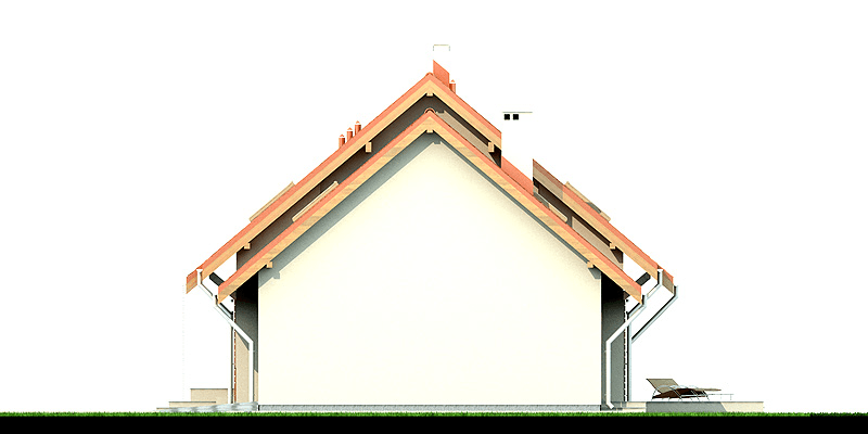 Elewacja boczna domu Kendra Bis