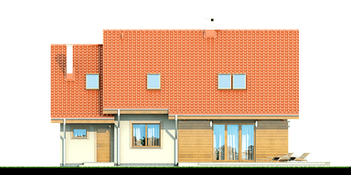 Elewacja ogrodowa domu Kendra Bis