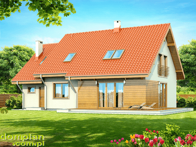 Wizualizacja domu jednorodzinnego Kendra Bis