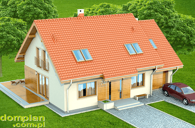 Wizualizacja domu jednorodzinnego Kendra Bis