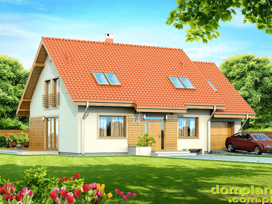 Wizualizacja domu jednorodzinnego Kendra Bis