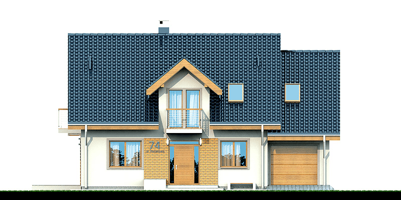 Elewacja frontowa domu Kendra mała