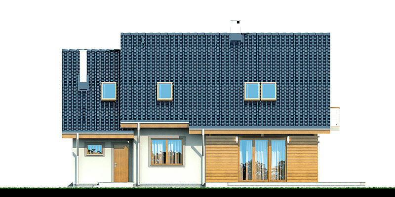 Elewacja ogrodowa domu Kendra mała