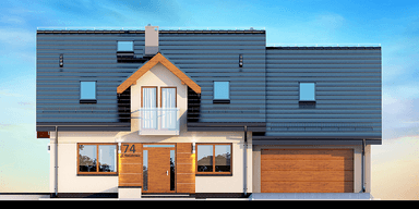 Elewacja frontowa domu Kendra XS 2M