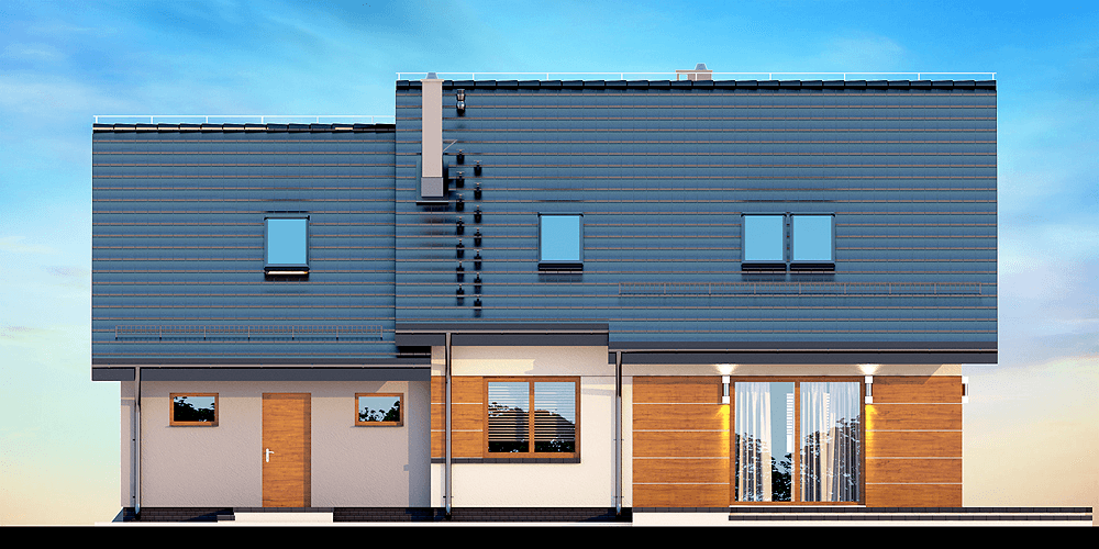 Elewacja ogrodowa domu Kendra XS 2M