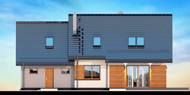 Elewacja ogrodowa domu Kendra XS 2M