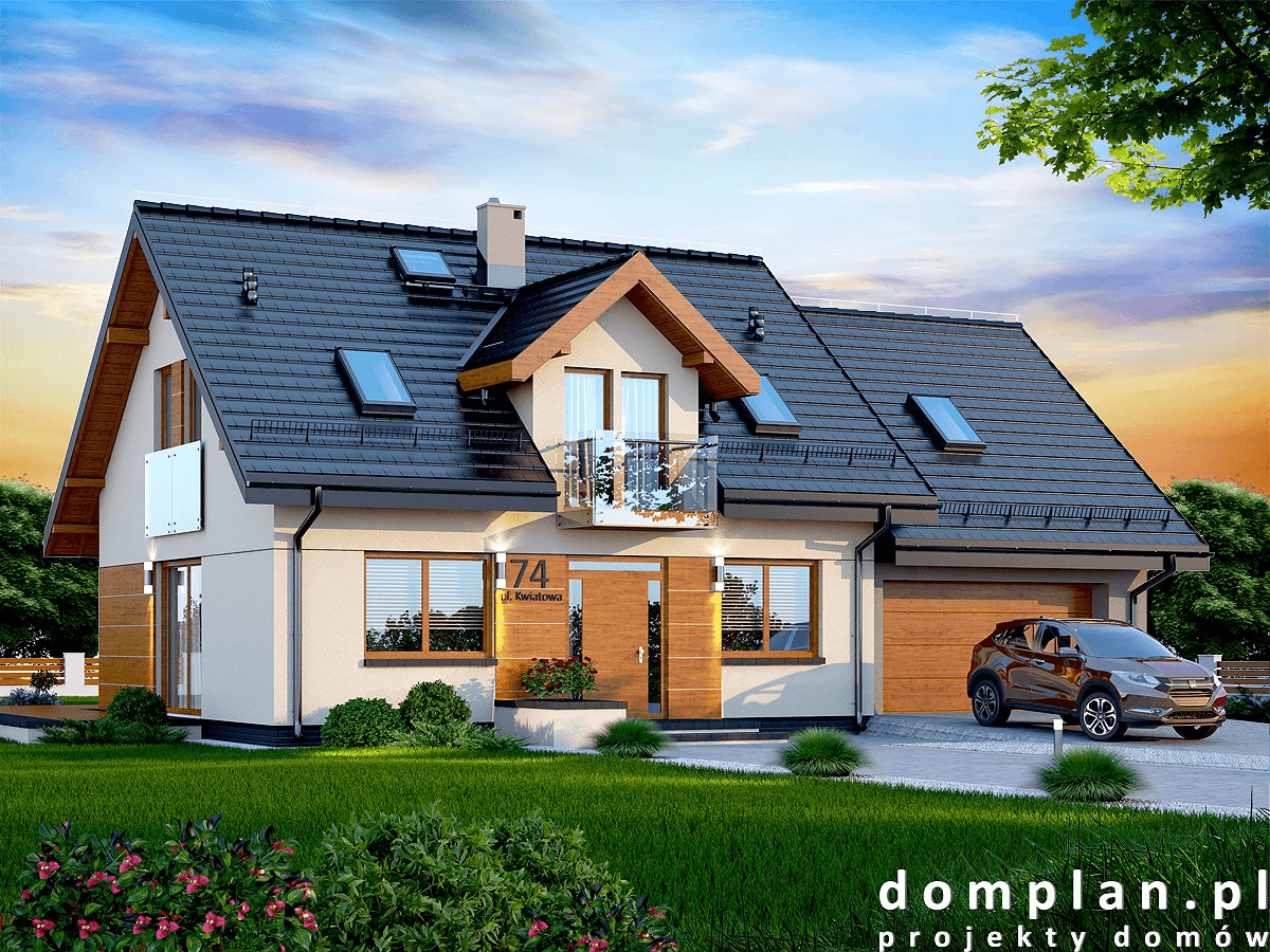 Wizualizacja domu jednorodzinnego Kendra XS 2M