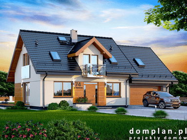 Wizualizacja domu jednorodzinnego Kendra XS 2M