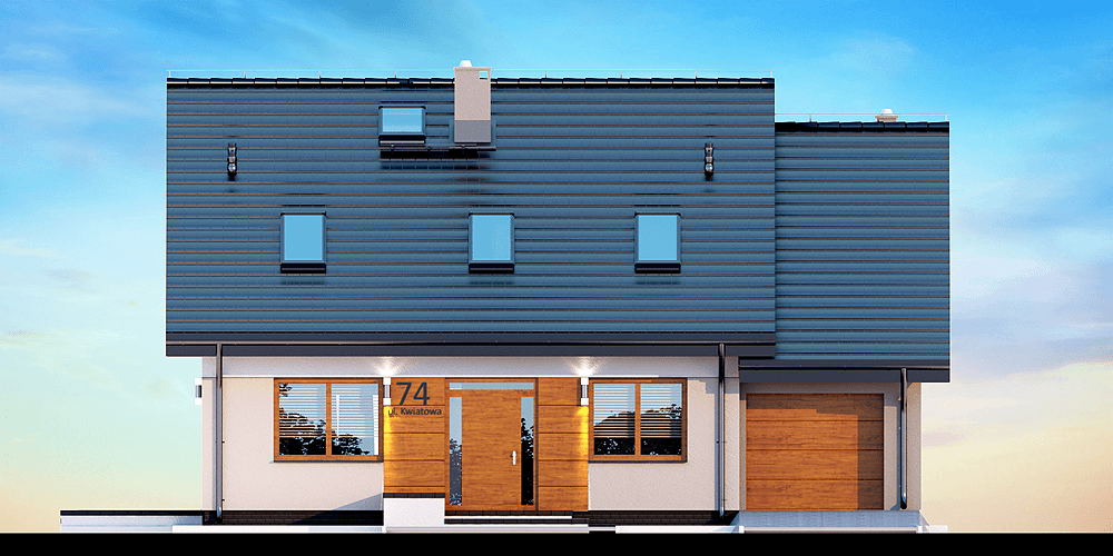 Elewacja frontowa domu Kendra XS Bis