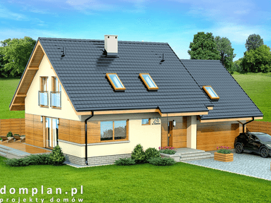 Wizualizacja domu jednorodzinnego Lisandra 2M