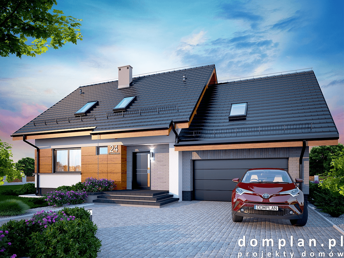 Wizualizacja domu jednorodzinnego Lisandra 2M