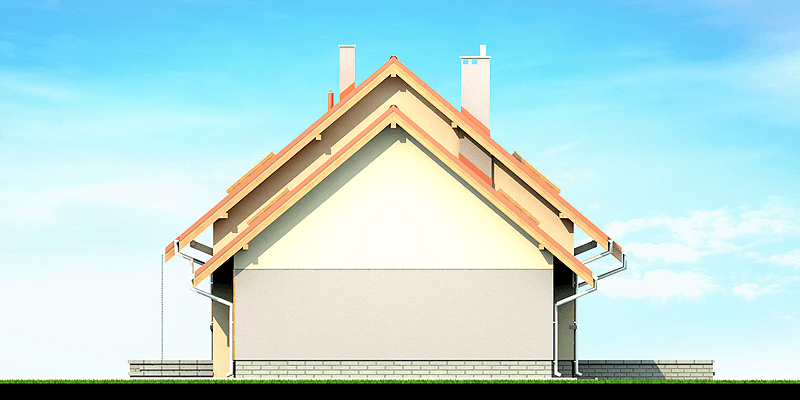 Elewacja boczna domu Lisandra