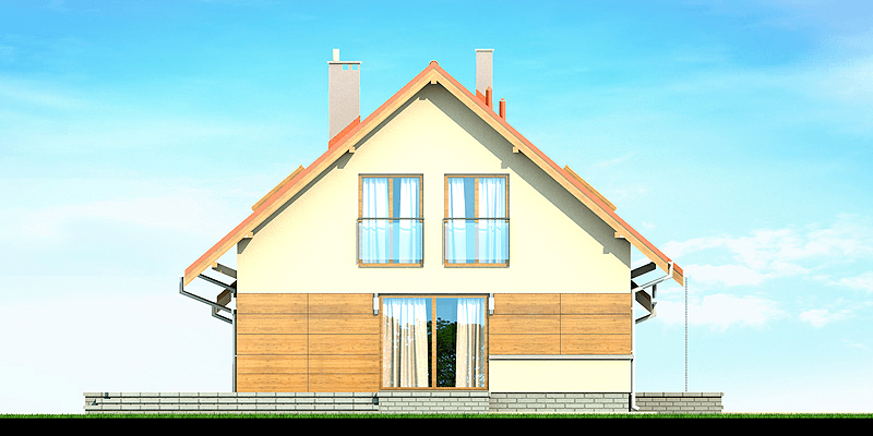 Elewacja boczna domu Lisndra